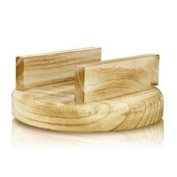 Wooden Plant Stool Garden Pot Saucers & Trays Wooden Round Flower Pot Tray Indoor Outdoor · Dondepiso