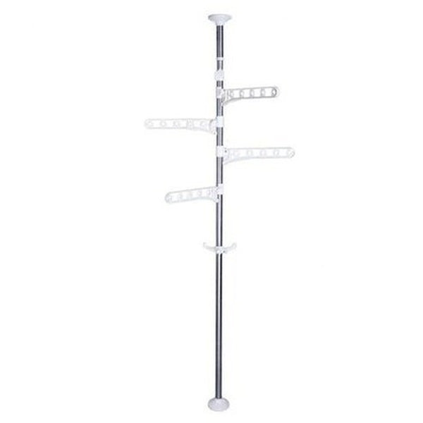 Floor Ceiling Rack Drying Racks & Hangers Ivory Floor To Ceiling Indoor Coat Rack · Dondepiso