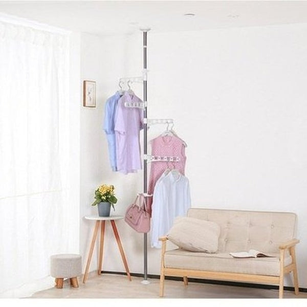 Floor Ceiling Rack Drying Racks & Hangers Floor To Ceiling Indoor Coat Rack · Dondepiso