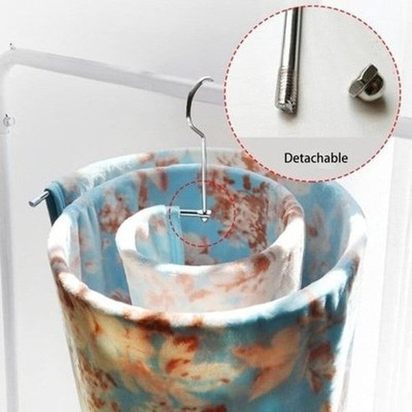 Drying Rack Spiral Drying Racks & Hangers Space Saving Steel Rotating Spiral Clothesline – Dondepiso