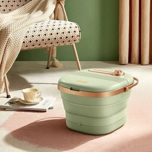 Foot Massage Machine Electric Massagers Green Retro Green Electric Foot Massage Machine · Dondepiso