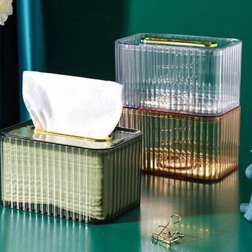 Desktop Pull-out Tissue Box Facial Tissue Holders Decorative Removable Desktop Pull-out Tissue Box · Dondepiso
