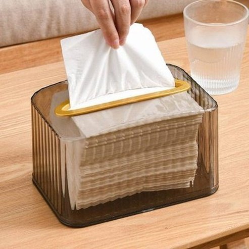 Desktop Pull-out Tissue Box Facial Tissue Holders Decorative Removable Desktop Pull-out Tissue Box · Dondepiso