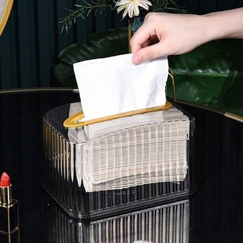 Desktop Pull-out Tissue Box Facial Tissue Holders Decorative Removable Desktop Pull-out Tissue Box · Dondepiso