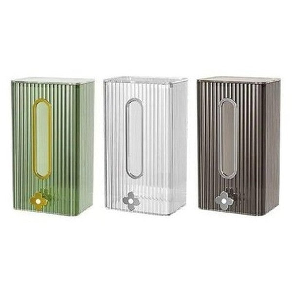 Tissue Box Holder Facial Tissue Holders Green and Golden Facial Tissue Storage Holder with Cover – Dondepiso