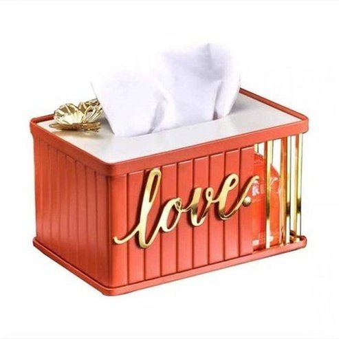 Decor Tissue Box Facial Tissue Holders Orange Home Decorative Desktop Tissue Box · Dondepiso