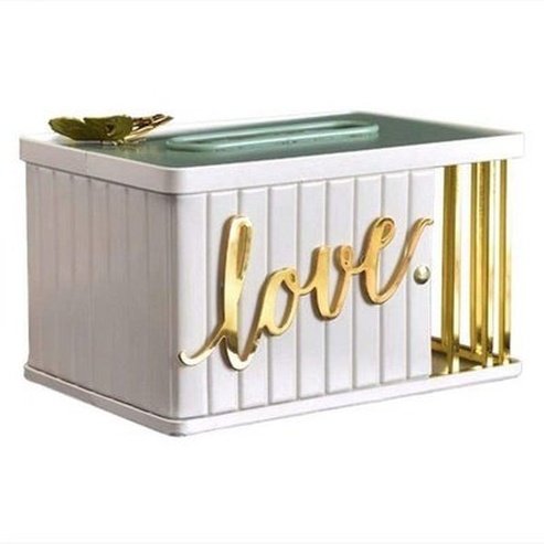Decor Tissue Box Facial Tissue Holders White Home Decorative Desktop Tissue Box · Dondepiso