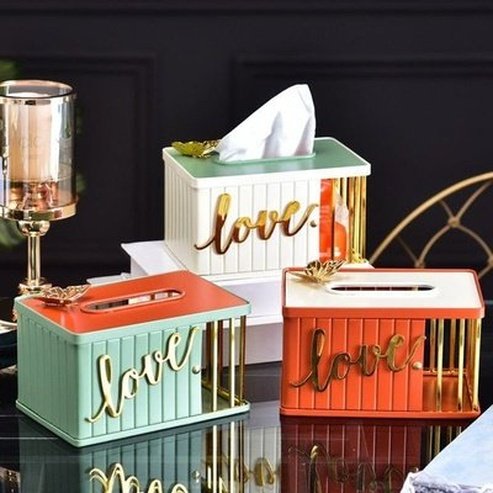 Decor Tissue Box Facial Tissue Holders Home Decorative Desktop Tissue Box · Dondepiso
