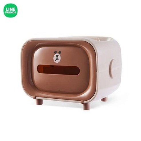 LINE FRIENDS Tissue Box Facial Tissue Holders LINE FRIENDS Cartoon Brown Sally Kawaii Tissue Box – Dondepiso