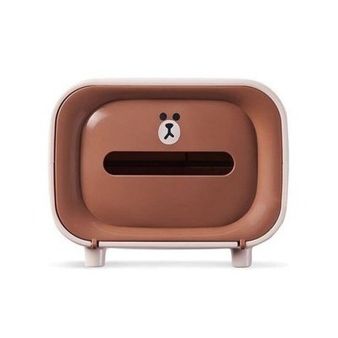 LINE FRIENDS Tissue Box Facial Tissue Holders Brown / China LINE FRIENDS Cartoon Brown Sally Kawaii Tissue Box – Dondepiso