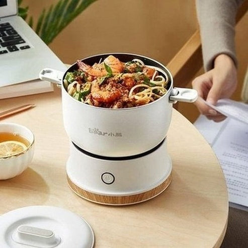 Collapsible Electric Multicooker Food Cookers & Steamers White Mini Portable Collapsible Electric Food Cooker - Dondepiso