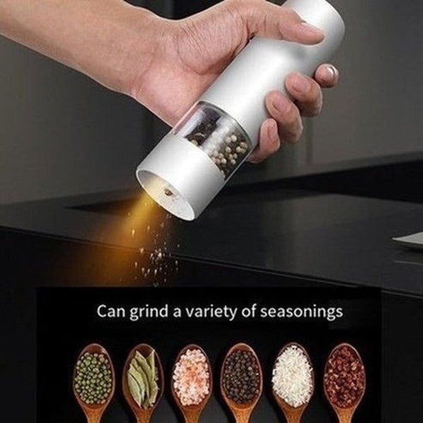 Electric Pepper Grinder Food Grinders & Mills USB Rechargeable Manual Electric Pepper Mill · Dondepiso