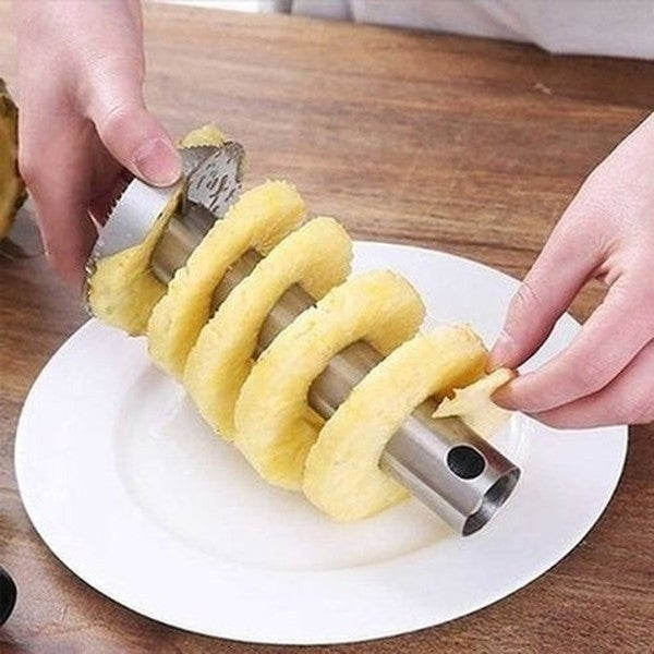 Pineapple Corer Manual Removal Food Peelers & Corers Silver Household Pineapple Corer Manual Removal · Dondepiso