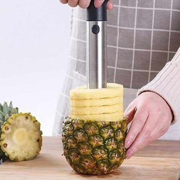 Pineapple Corer Manual Removal Food Peelers & Corers Silver Household Pineapple Corer Manual Removal · Dondepiso