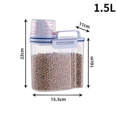 Food Container Sealed Food Storage Containers White-1.5L 1.5L/2.5L Kitchen Food Storage Container Sealed · Dondepiso