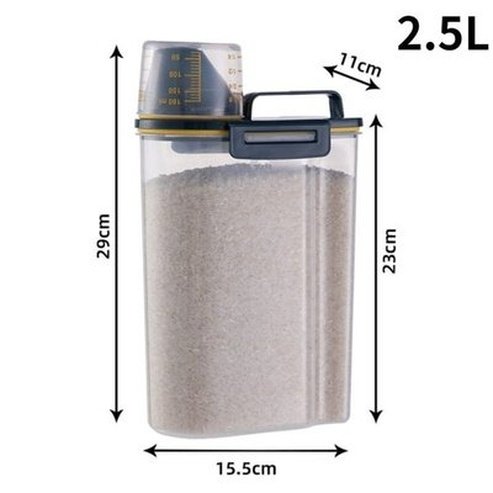 Food Container Sealed Food Storage Containers Green-2.5L 1.5L/2.5L Kitchen Food Storage Container Sealed · Dondepiso