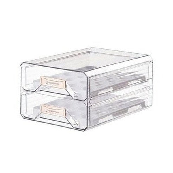 Egg Storage Box Food Storage Containers 2 Tier Plastic Egg Storage Container Box · Dondepiso