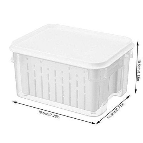 Clear Food Storage Box Food Storage Containers Clear Clear Fridge Food Storage Box With Strainer · Dondepiso