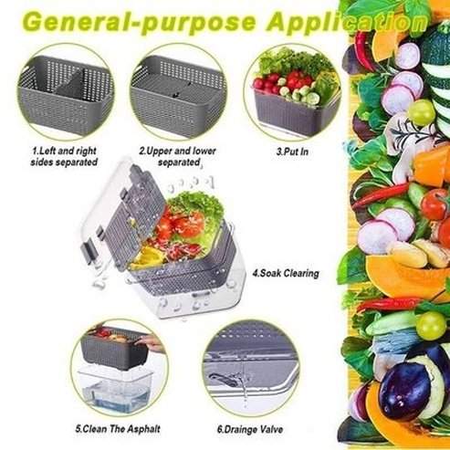 Fresh Fridge Storage Box Food Storage Containers Fridge Partitioned Food Storage Containers with Lid - Dondepiso