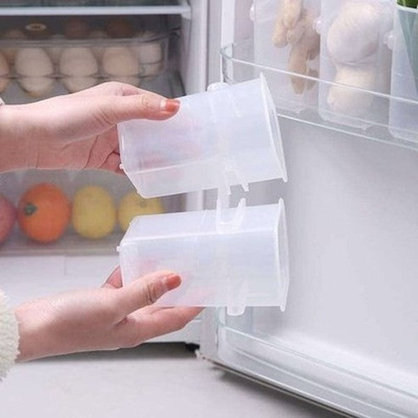 Fridge Door Organizer Box Food Storage Containers Nestable Organizer Boxes for Fridge Door Shelves - Dondepiso