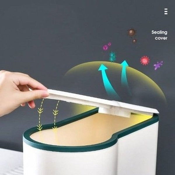 Press-Type Automatic Dispenser Storage Rice Bucket. Rice Bucket Household Insect-Proof Moisture-Proof Sealed Tank Rice Tank Kitchen Rice Storage Box