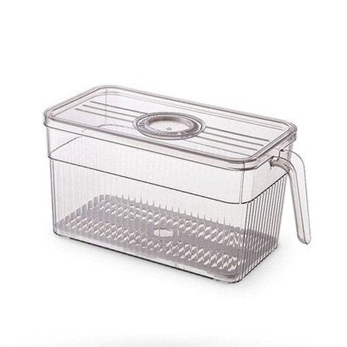 Refrigerator Storage Box Food Storage Containers Auburn / S 13x13x28cm Refrigerator Food Storage Box with Handle · Dondepiso