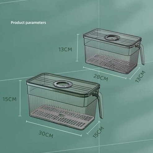 Refrigerator Storage Box Food Storage Containers Refrigerator Food Storage Box with Handle · Dondepiso