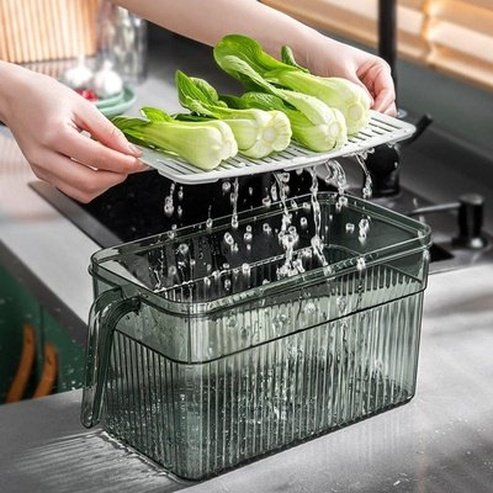 Refrigerator Storage Box Food Storage Containers Refrigerator Food Storage Box with Handle · Dondepiso