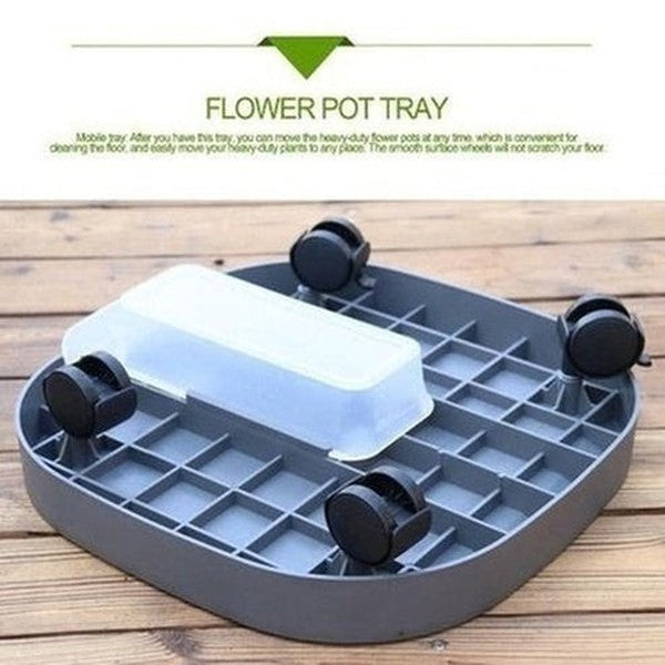 Roller pot tray Garden Pot Saucers & Trays Pot Stand With Wheel For Easy Mobility · Dondepiso