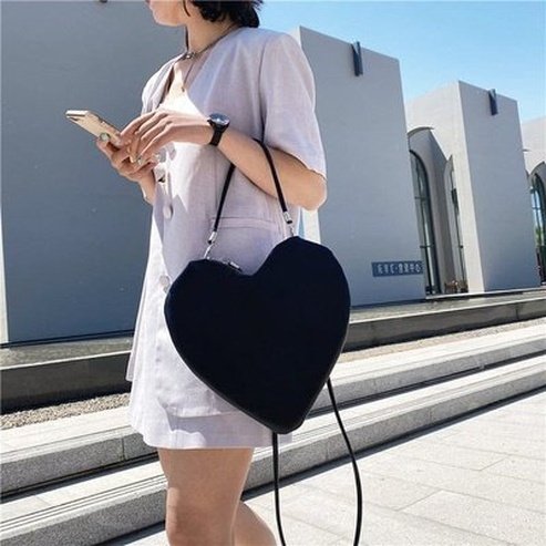 Heart Shoulder Bag Handbags Checkered Shoulder Bag for Women · Dondepiso