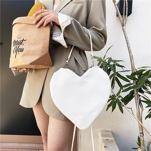 Heart Shoulder Bag Handbags Checkered Shoulder Bag for Women · Dondepiso