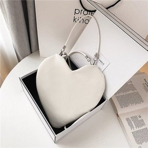 Heart Shoulder Bag Handbags Checkered Shoulder Bag for Women · Dondepiso