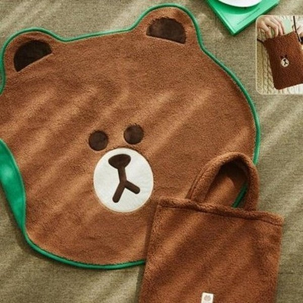 LINE FRIENDS Crossbody Bag Handbags, Wallets & Cases LINE FRIENDS Kawaii Cartoon Brown Crossbody Bag - Dondepiso