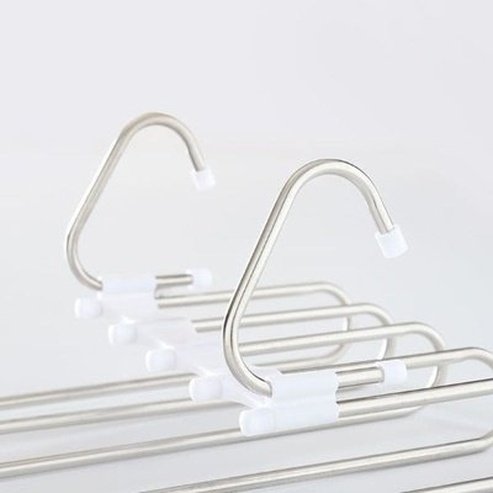 5 Tier Trouser Hanger Hangers White 5 Tiers Storage trouser Hanger Rack · Dondepiso