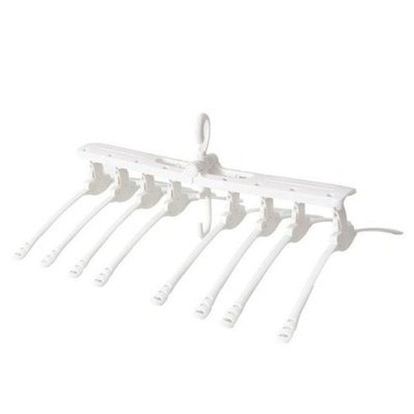 Multi Clip Clothes Hanger Hangers White Rotating Multi Clip Hanger Clotset Organizer · Dondepiso