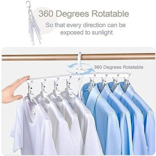 Multi Clip Clothes Hanger Hangers Rotating Multi Clip Hanger Clotset Organizer · Dondepiso