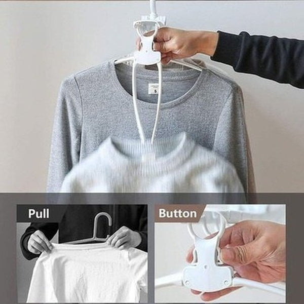 Multi Clip Clothes Hanger Hangers Rotating Multi Clip Hanger Clotset Organizer · Dondepiso