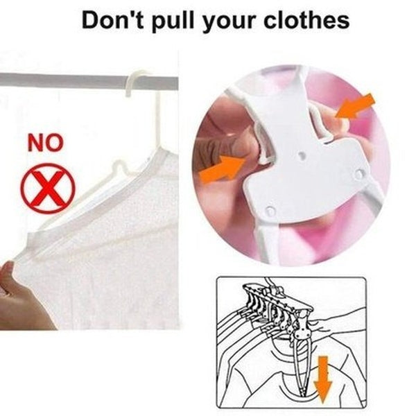 Multi Clip Clothes Hanger Hangers Rotating Multi Clip Hanger Clotset Organizer · Dondepiso