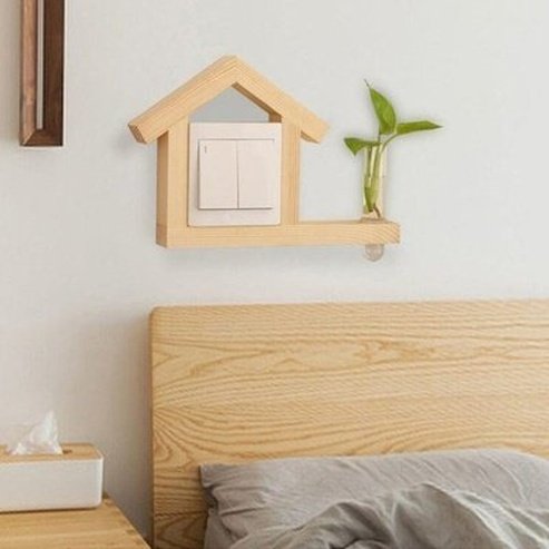 Decorative Switch Frame Home Decor Decals 3D House Design Decorative Switch Wooden Frame · Dondepiso