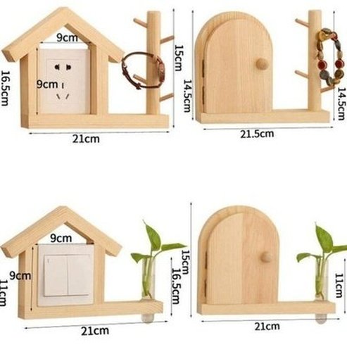 Decorative Switch Frame Home Decor Decals 3D House Design Decorative Switch Wooden Frame · Dondepiso