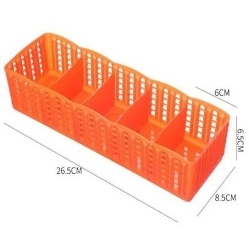 Basket Socks Organizer Household Drawer Organizer Inserts 5 Grid Basket Socks Organizer – Dondepiso