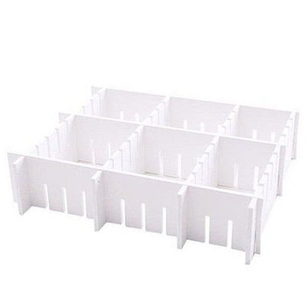 Adjustable Divider Drawer Household Drawer Organizer Inserts White Adjustable Drawer Divider Organizer Cell – Dondepiso