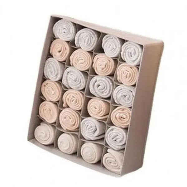 Closet Hanging Shelves Household Drawer Organizer Inserts Grey Compartmentalized Underwear Organizer Box – Dondepiso