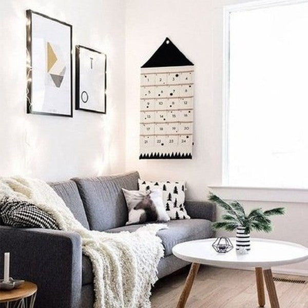 24 Pocket Hanging Bag Household Storage Bags Beige 24 Pocket Canvas Hanging Storage Bag · Dondepiso