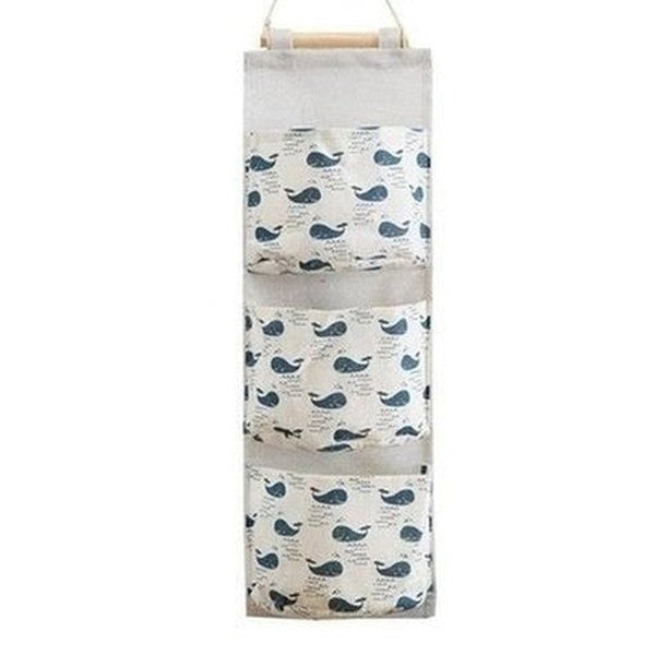 Storage Hang Bag Household Storage Bags 3 Pockets Wall Mount Hanging Storage Bag – Dondepiso