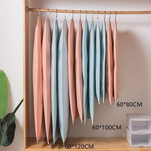 Hanging Clothes Cover Household Storage Bags Dustproof Hanging Clothes Cover with Zipper · Dondepiso