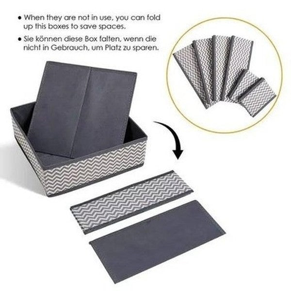 Closet Organizer Box Household Storage Containers Grey 12 Eco-Friendly Folding Closet Organizer Boxes – Dondepiso