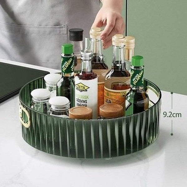 Rotating Sundries Organizer Tray Household Storage Containers 360 Degree Rotating Sundries Organizer Tray · Dondepiso