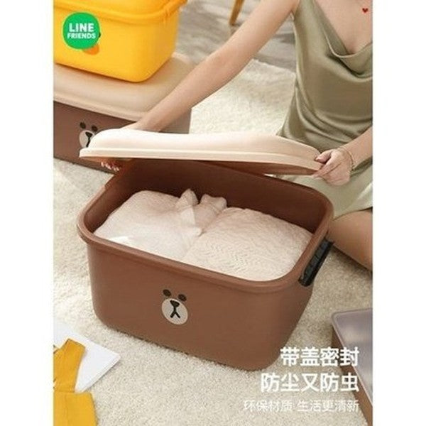 LINE FRIENDS Storage Box Household Storage Containers LINE FRIENDS Anime Brown Sally Kawaii Storage Box - Dondepiso