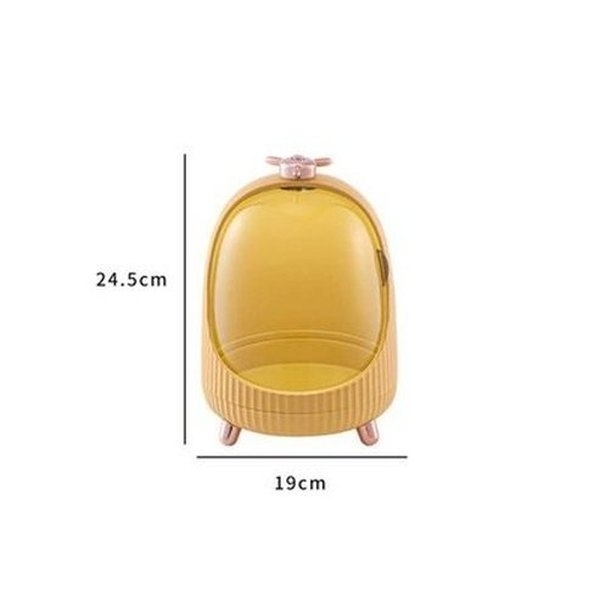 Makeup Container Dustproof Household Storage Containers Makeup Container Transparent Dustproof Cover – Dondepiso